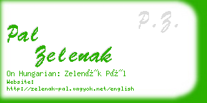pal zelenak business card